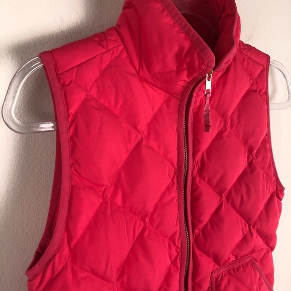 J. Crew- Pink Excursion down blend quilted vest - Picture 3 of 9